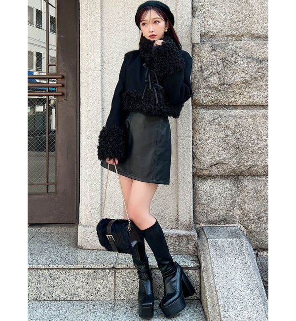 RESEXXY「ポイントフェイクファーブルゾン」|ブルゾン・スタジャン|