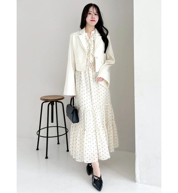 dazzlin「テーラーカラーショートジャケット」|テーラードジャケット|