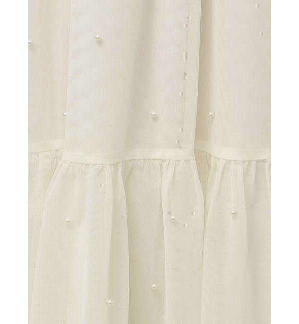 dazzlin「パールリボンチュールキャミワンピース」|ワンピース|