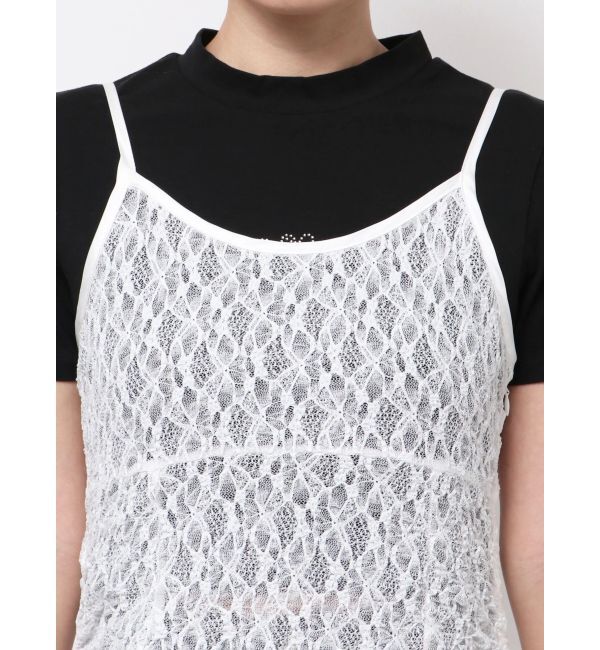 EMODA「ランダムヘムレースキャミワンピース」|ワンピース|