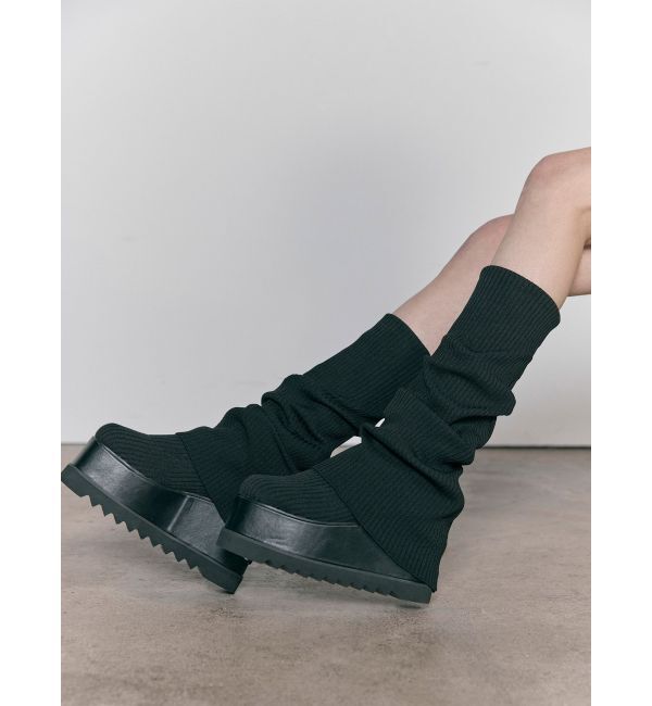 MURUA「ルージーソックブーツ」|ロングブーツ|