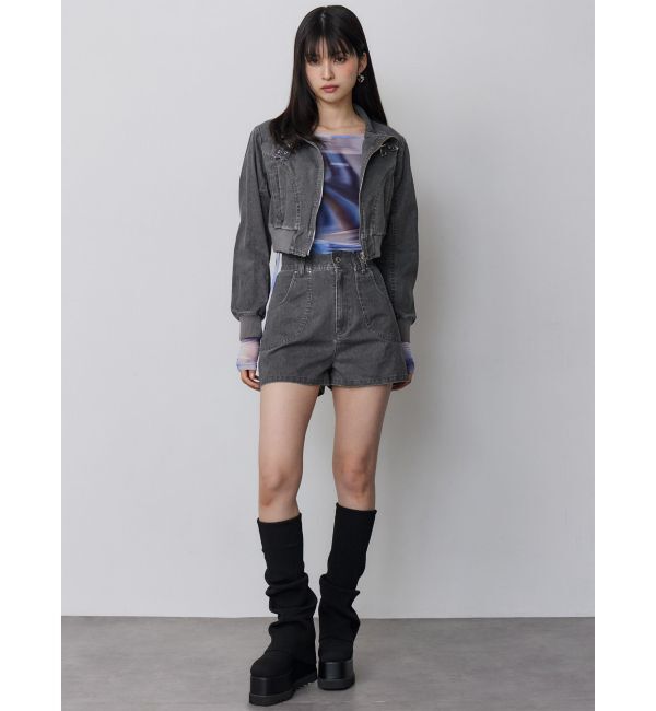 MURUA「ルージーソックブーツ」|ロングブーツ|