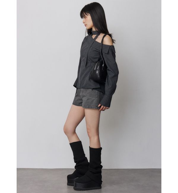 MURUA「ルージーソックブーツ」|ロングブーツ|