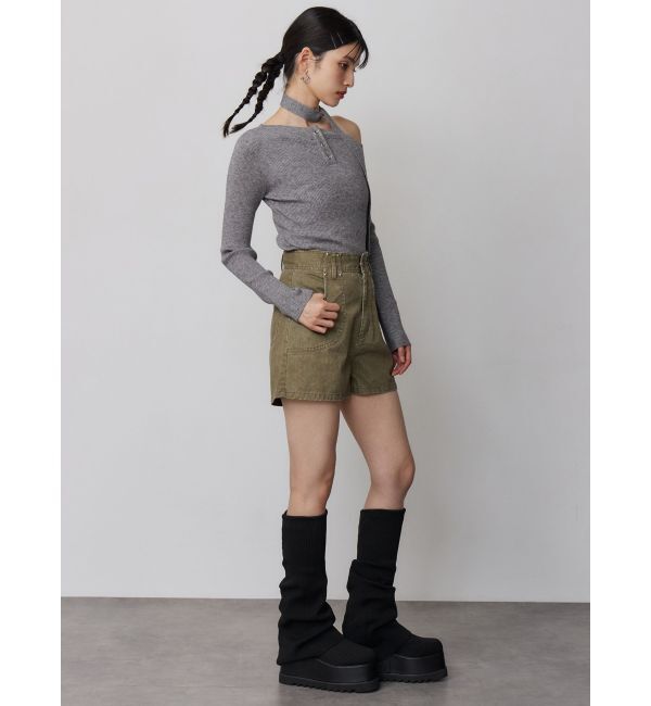 MURUA「ルージーソックブーツ」|ロングブーツ|