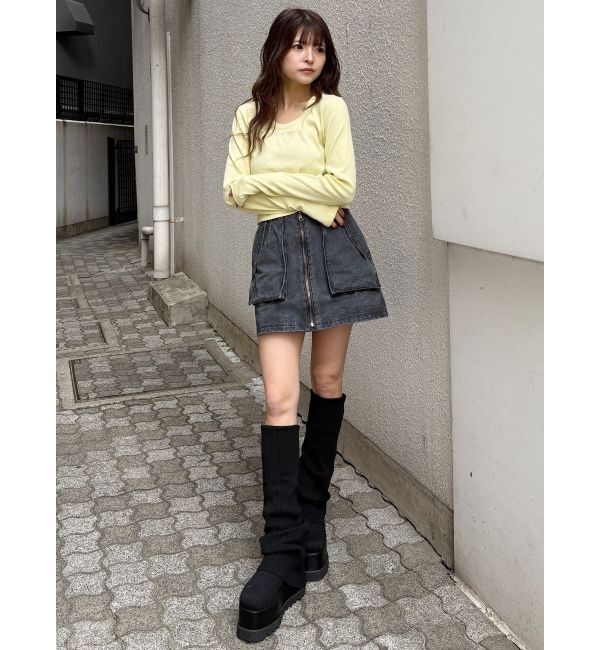 MURUA「ルージーソックブーツ」|ロングブーツ|