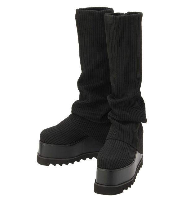 MURUA「ルージーソックブーツ」|ロングブーツ|