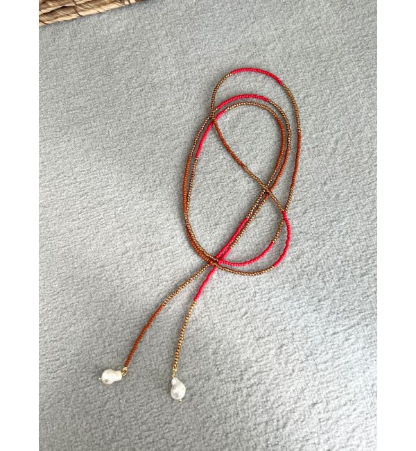 Ungrid「淡水パールビーズロングネックレス」|ネックレス|