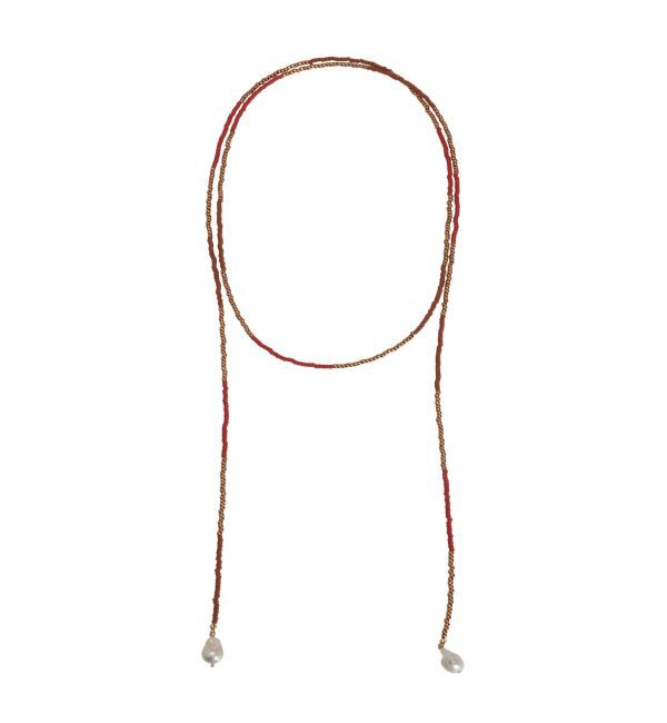 Ungrid「淡水パールビーズロングネックレス」|ネックレス|