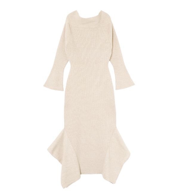 LAGUNAMOON「オフショルリブニットワンピース」|ワンピース|