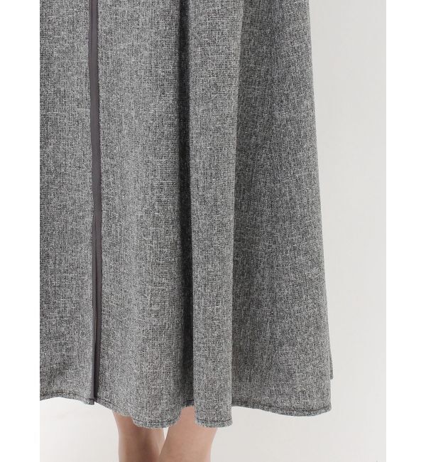 LAGUNAMOON「フロントジップVネックフレアワンピース」|ワンピース|