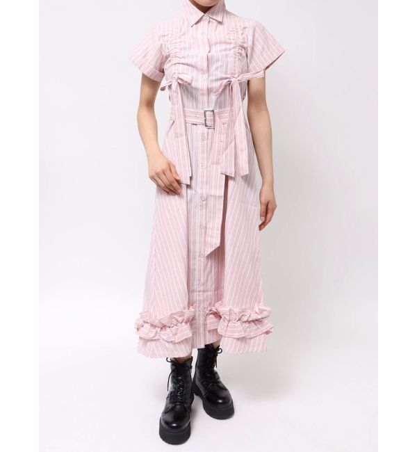 jouetie「ギャザーリボンシャツワンピース」|ワンピース|