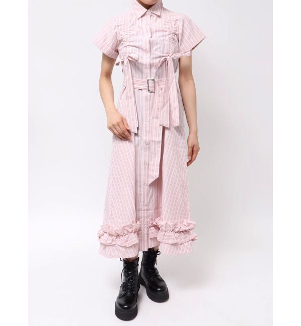 jouetie「ギャザーリボンシャツワンピース」|ワンピース|