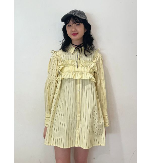 jouetie「ビスチェレイヤードシャツ」|シャツ・ブラウス|イエロー