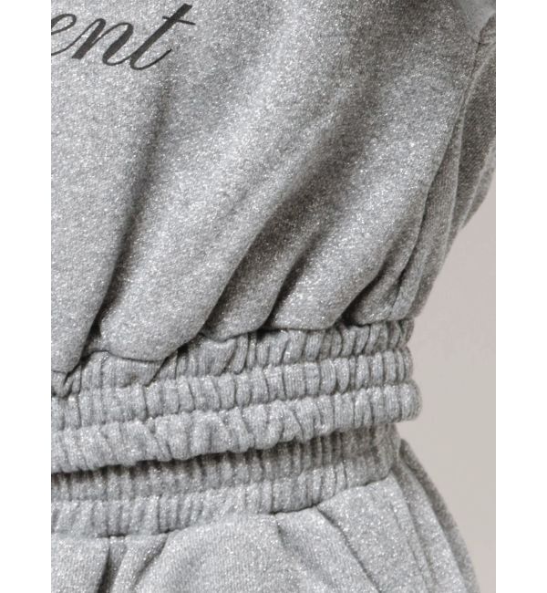 jouetie「【WEB限定】ラメクロップドZIPフーディー【セットアップ対応】」|パーカー|