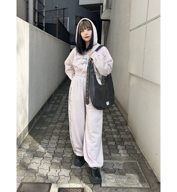 jouetie「【WEB限定】ラメクロップドZIPフーディー【セットアップ対応】」|パーカー|