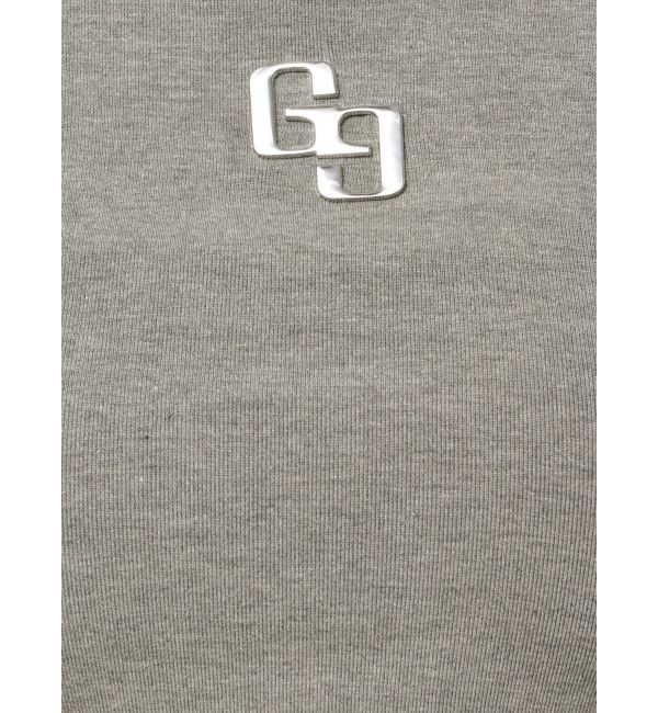 GYDA「GGフードショルダーオープンデザインショートトップス」|Tシャツ・カットソー|