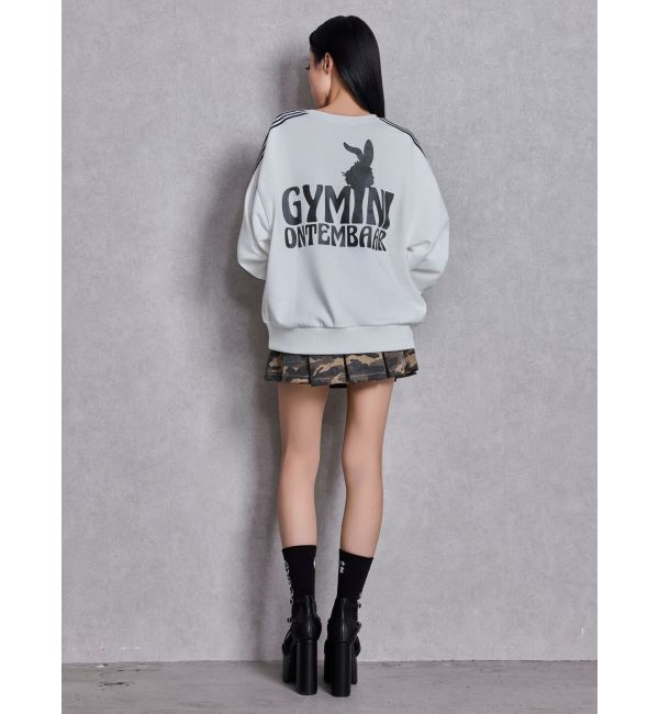 GYDA「GYMINI BUNNYラインスウェットトップス」|スウェット・ジャージ|
