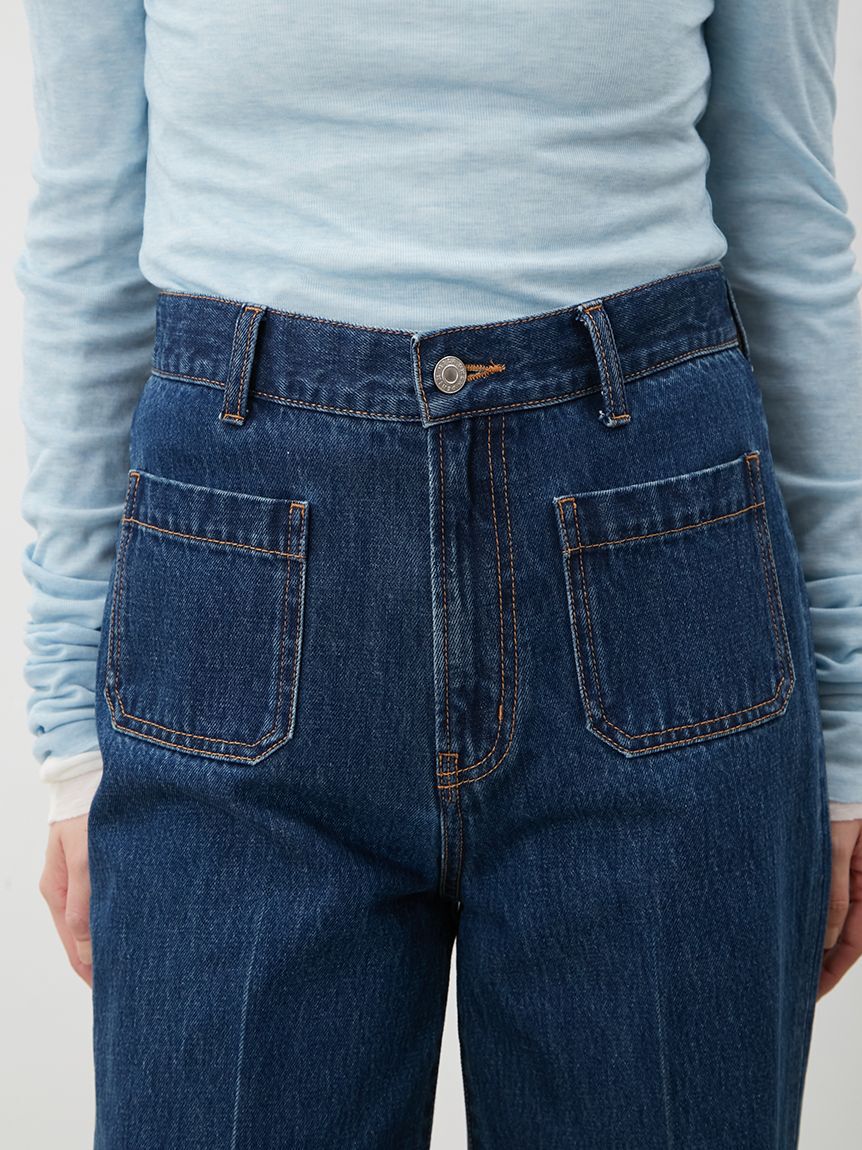 Mila Owen「パッチポケットデザインシガレットデニム」|デニム|