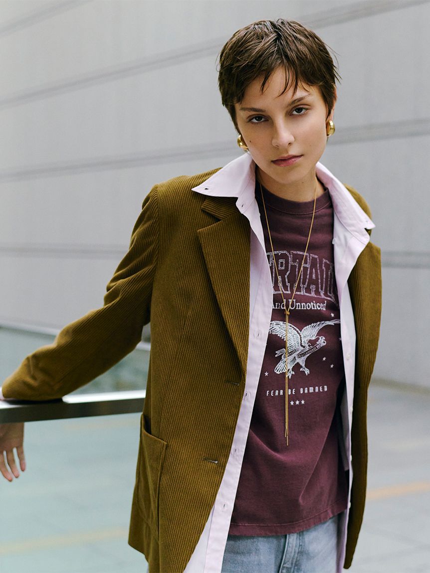 Mila Owen「ダメージ加工ルーズストレートデニムパンツ」|デニム|