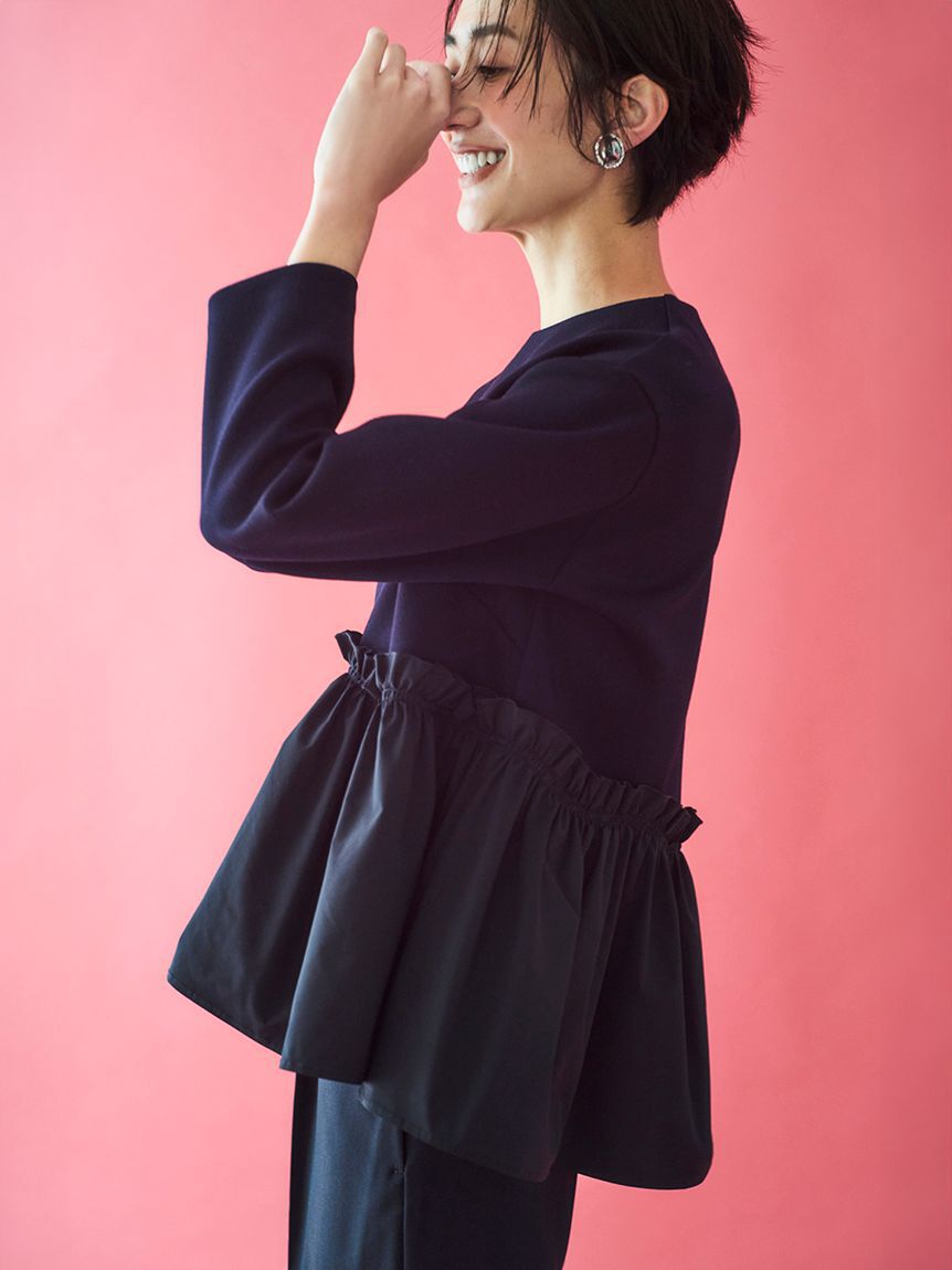 Mila Owen「ペプラムブラウス&times;ワンタックパンツ　ＳＥＴＵＰ」|ワンピース|