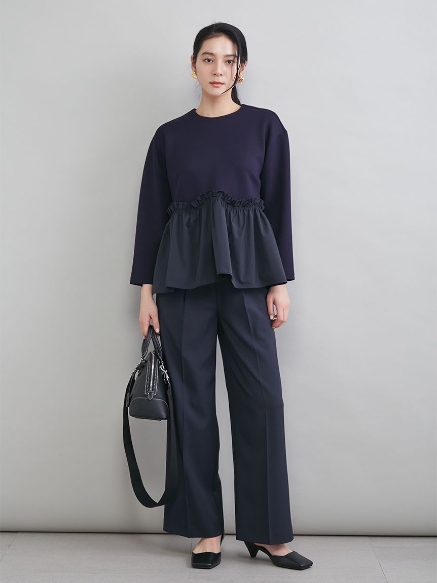 Mila Owen「ペプラムブラウス&times;ワンタックパンツ　ＳＥＴＵＰ」|ワンピース|