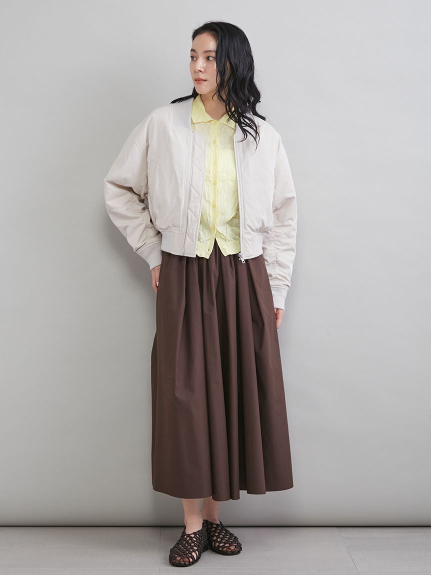 Mila Owen「ウエストゴムタックフレアスカート」|スカート|