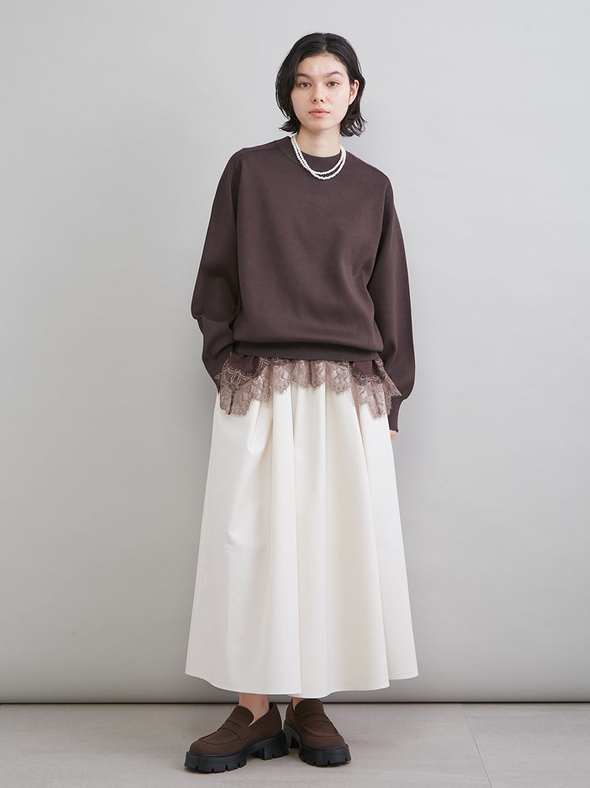 Mila Owen「ウエストゴムタックフレアスカート」|スカート|