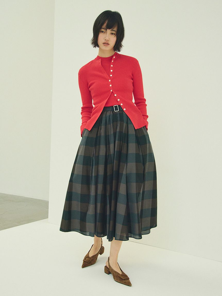 Mila Owen「ウエストゴムタックフレアスカート」|スカート|