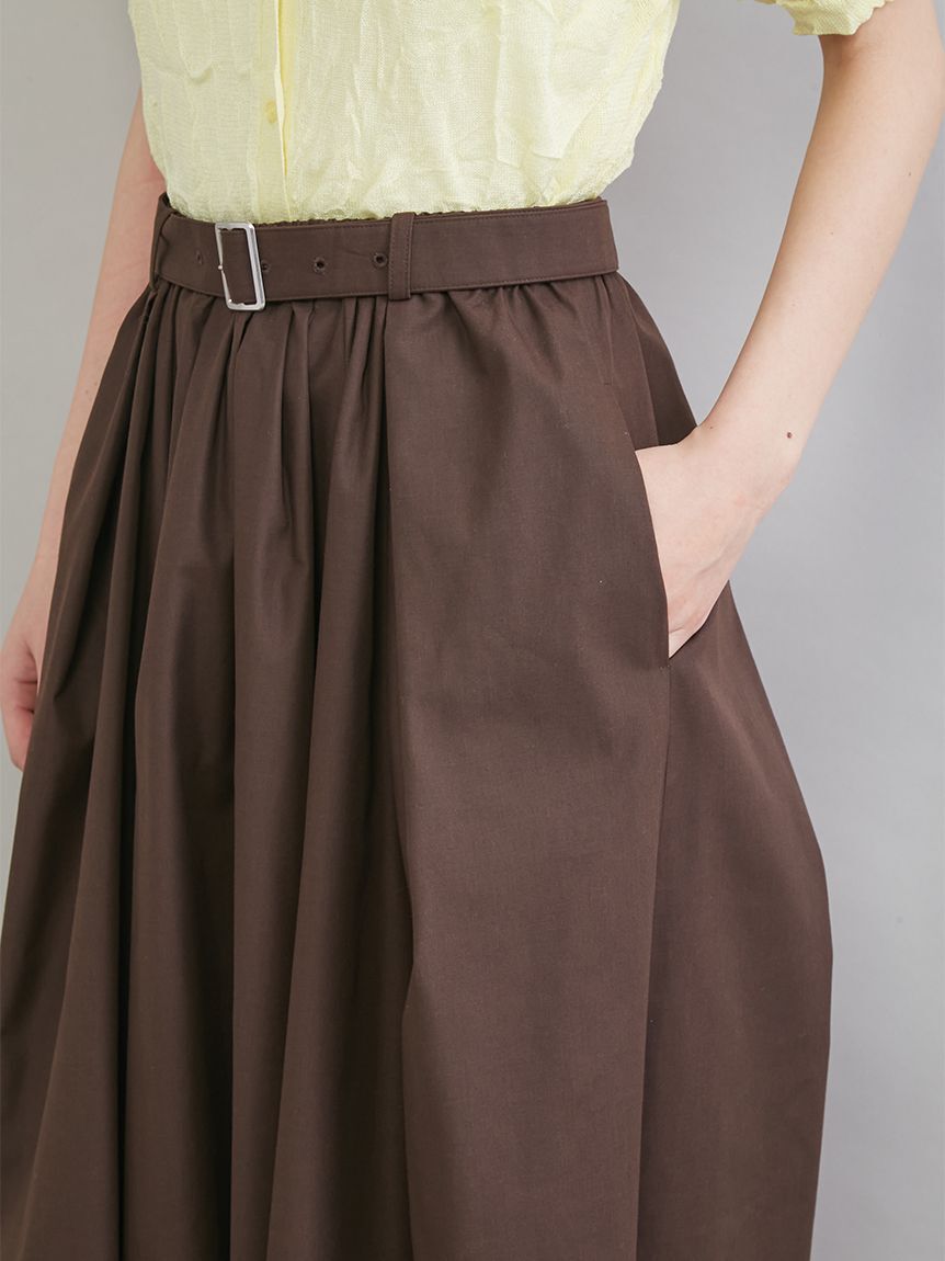 Mila Owen「ウエストゴムタックフレアスカート」|スカート|