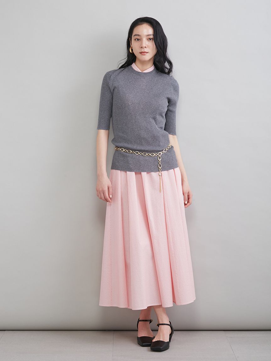 Mila Owen「スリーブレスマキシ丈シャツワンピース」|ワンピース|