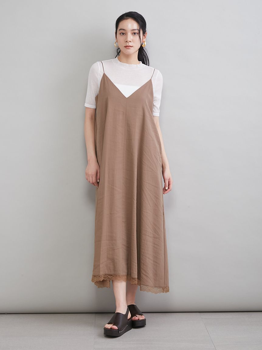 Mila Owen「レースヘムキャミワンピース」|ワンピース|