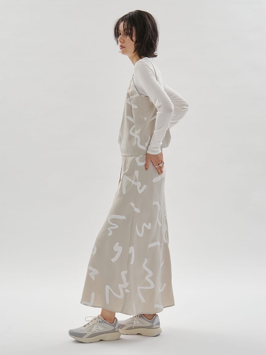 emmi atelier「サテンドロストキャミソール【セットアップ対応】」|キャミソール|