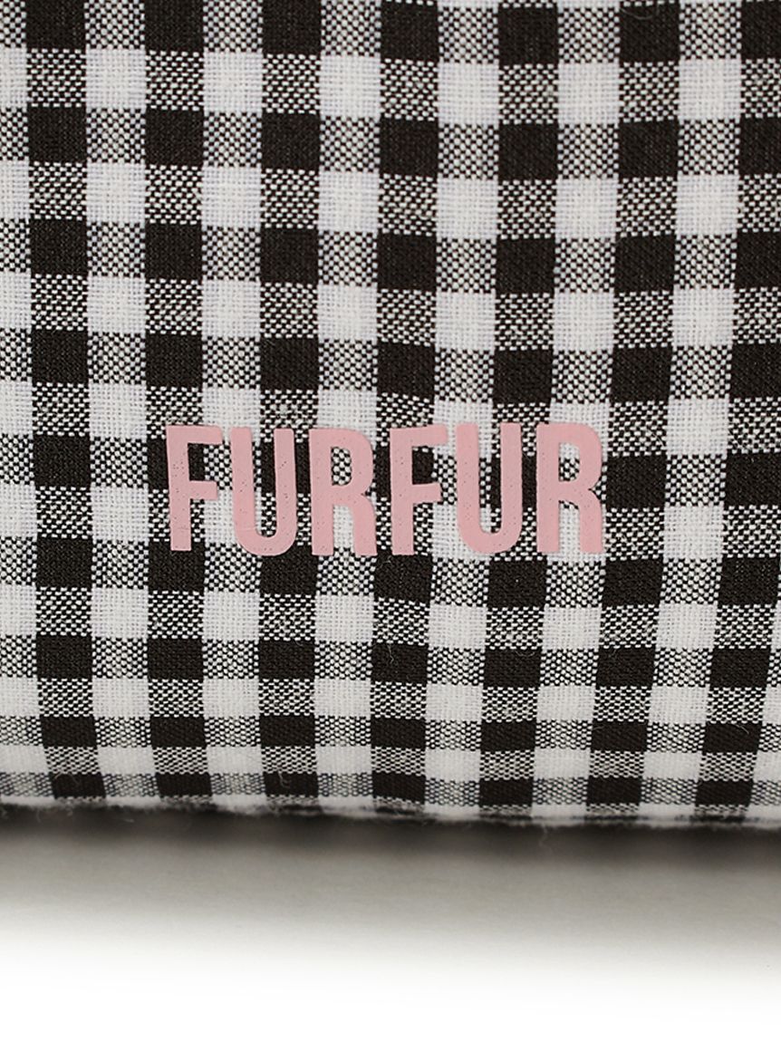 FURFUR「【WEB限定カラー】ロゴプリント巾着ポーチ」|ポーチ|
