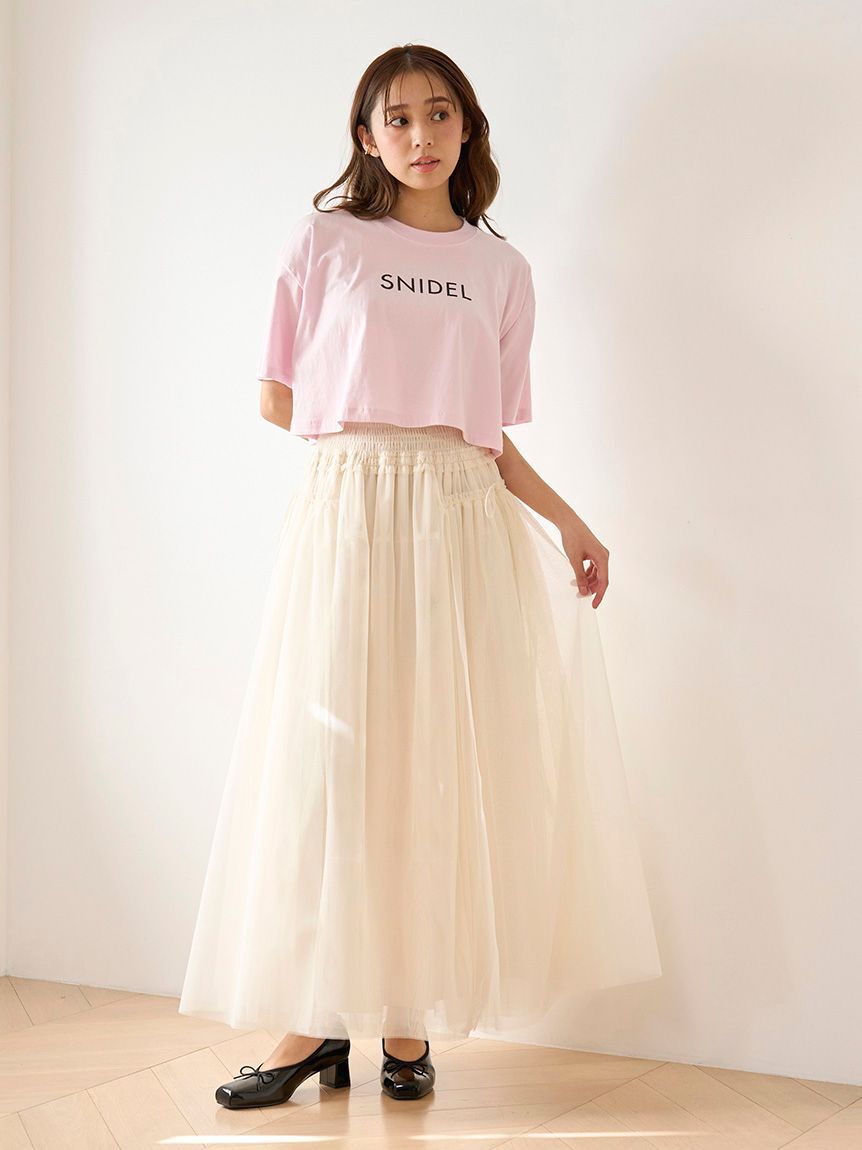 SNIDEL「SNIDELロゴTシャツ」|Tシャツ・カットソー|