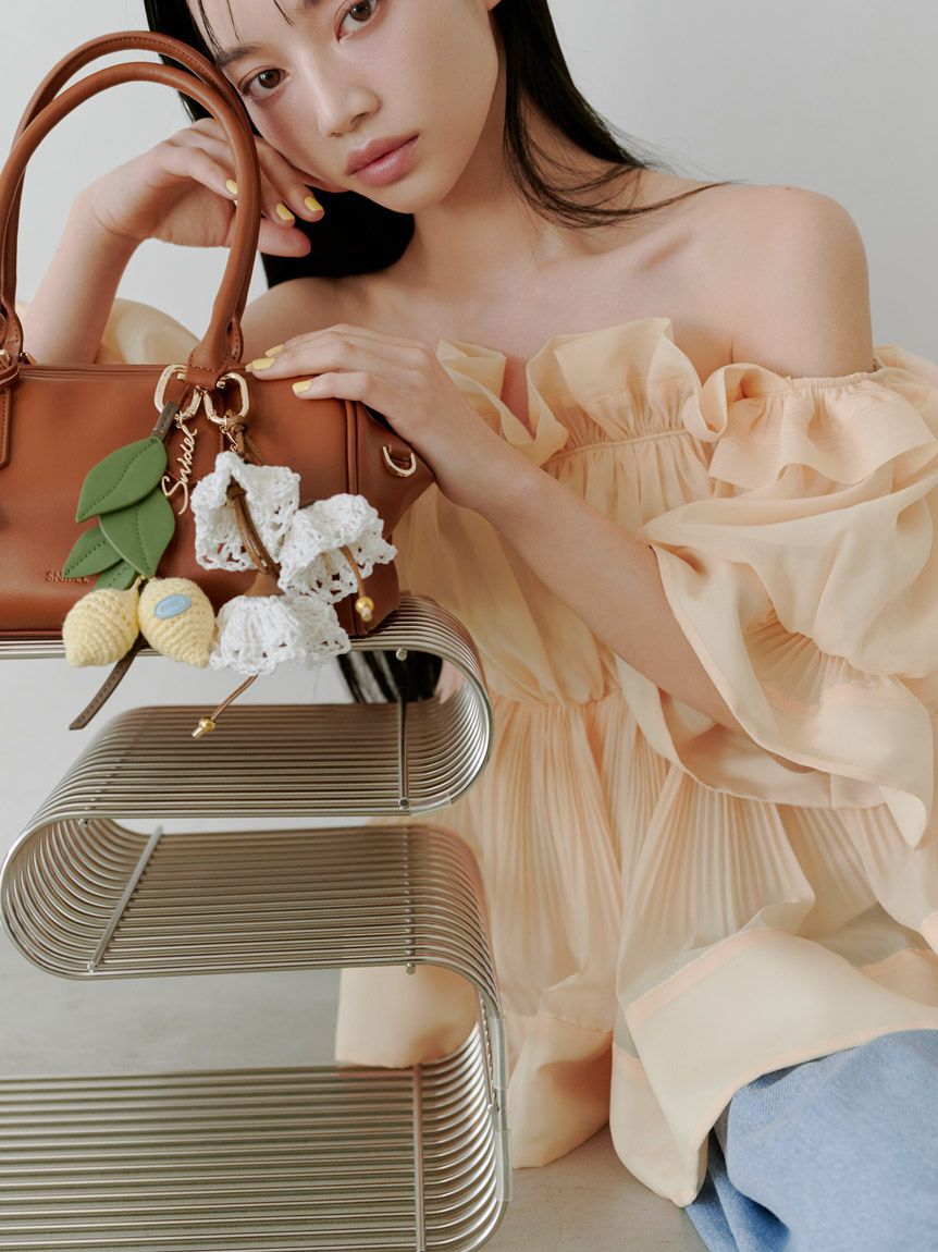 SNIDEL「パドロックチャームボストン」|ボストンバッグ|