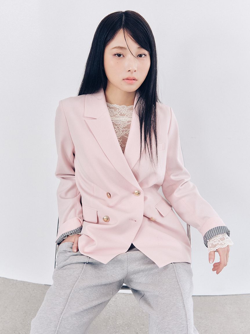 LILY BROWN「ダブルブレストジャケット」|テーラードジャケット|PNK