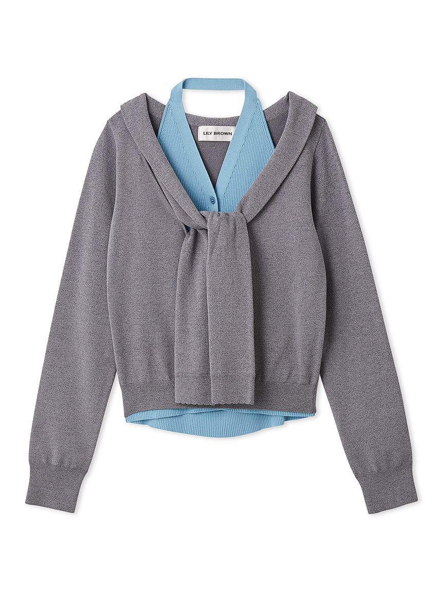 LILY BROWN「レイヤードディテールニットセット」|ニット・セーター|