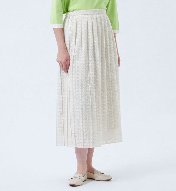MACKINTOSH PHILOSOPHY「レースプリーツスカート」|スカート|オフホワイト