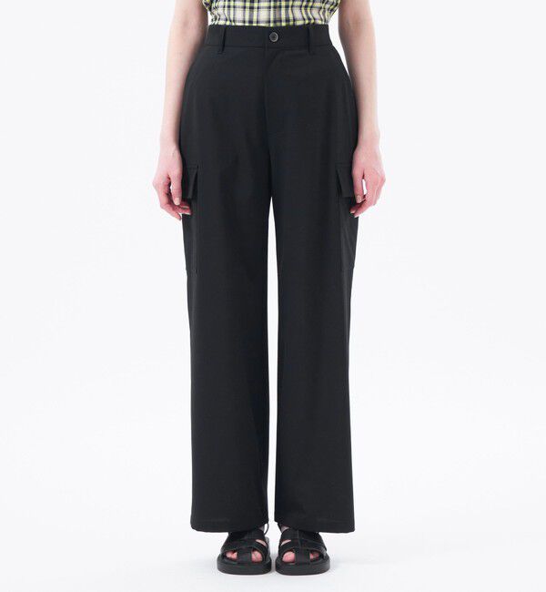 MACKINTOSH PHILOSOPHY「ストレッチツイルワイドパンツ」|カーゴ|