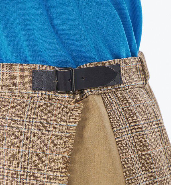 MACKINTOSH PHILOSOPHY「バスケットチェックサイドベルトスカート」|スカート|