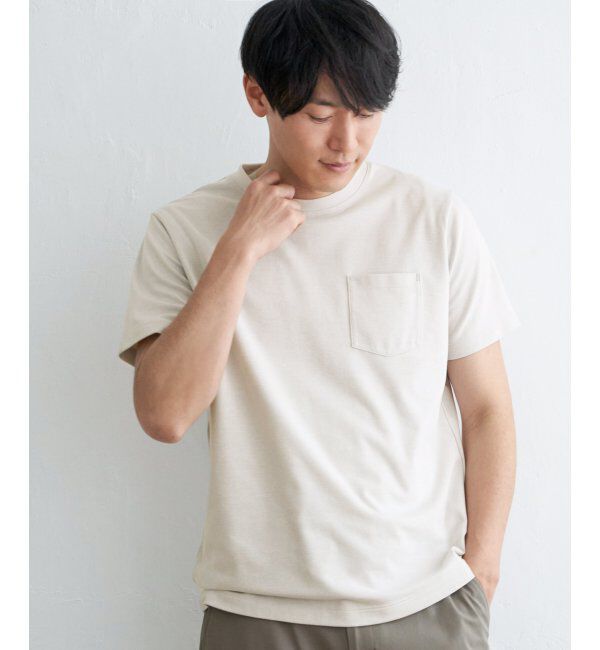 ikka「ライトダンボールダブルフェイスTシャツ」|Tシャツ・カットソー|ホワイト