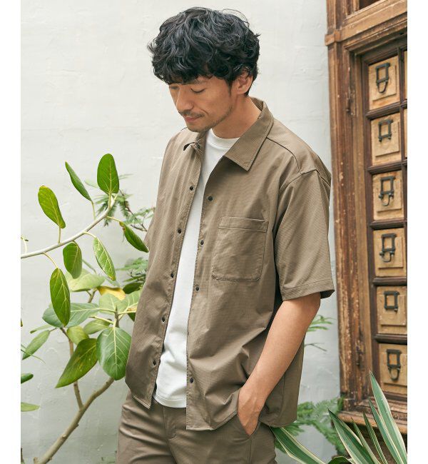 ikka「ライトダンボールダブルフェイスTシャツ」|Tシャツ・カットソー|