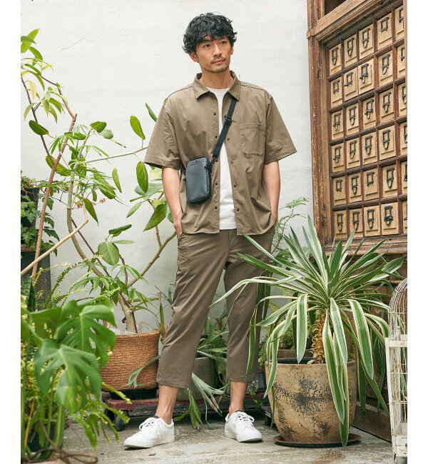 ikka「ライトダンボールダブルフェイスTシャツ」|Tシャツ・カットソー|