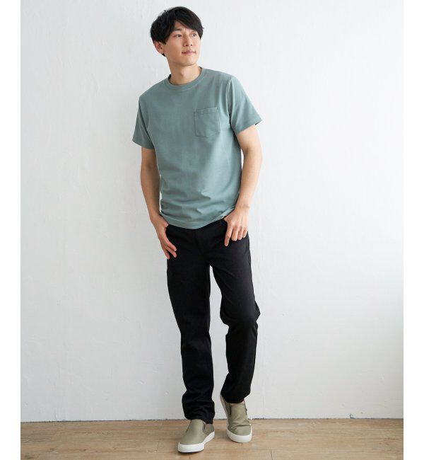 ikka「ライトダンボールダブルフェイスTシャツ」|Tシャツ・カットソー|