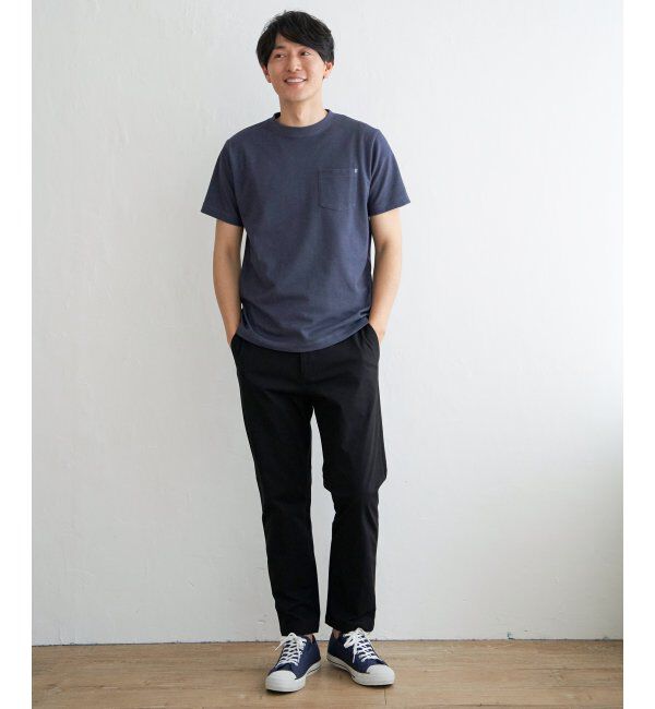 ikka「ライトダンボールダブルフェイスTシャツ」|Tシャツ・カットソー|