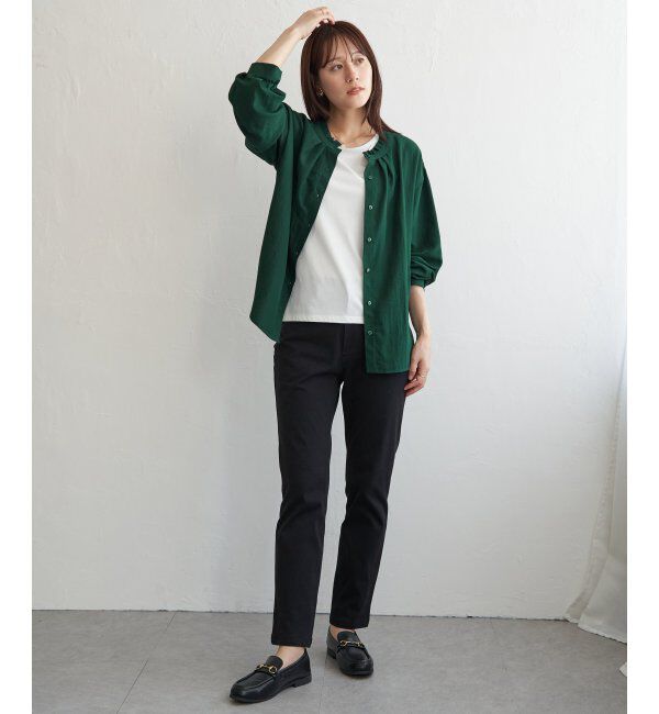 ikka「襟フリル2WAYブラウス」|シャツ・ブラウス|
