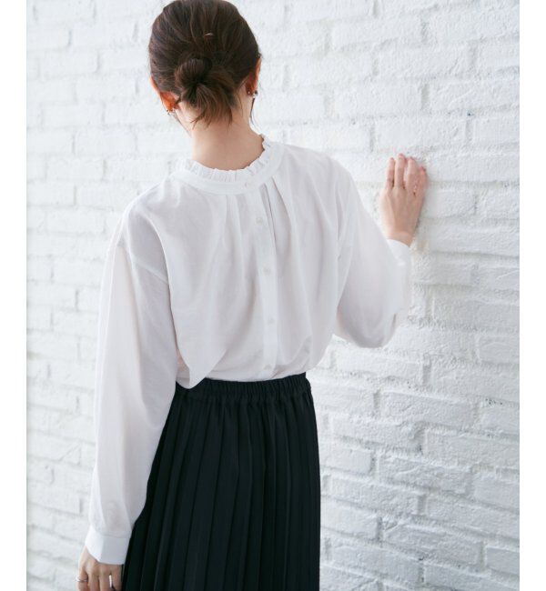 ikka「襟フリル2WAYブラウス」|シャツ・ブラウス|