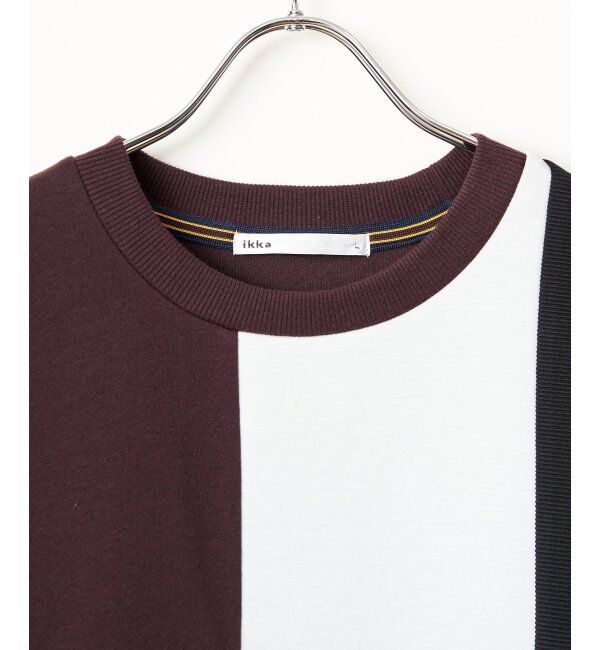 ikka「ブロックスダンボールクルーネック」|パーカー|