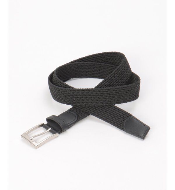 ikka「ストレッチゴムメッシュベルト」|ダウンベスト・ベスト|ブラック