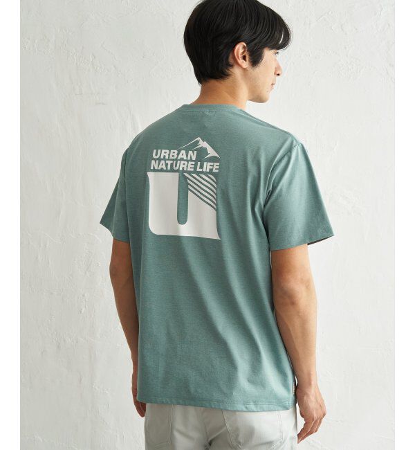 ikka「URBAN NATURE LIFE アーバンネイチャーライフ ドライSP冷感プリントTシャツ」|Tシャツ・カットソー|ミントグリーン